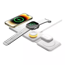 Cargador Inalámbrico 3 En 1 Para iPhone, AirPods, Iwatch 