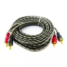 Cable 2x2 Rca, 5 Metros, Para Amplificacion De Auto. Tr-11