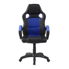 Silla Gamer Reclinable Ergonómico Vinipiel Mob-080 Azul 