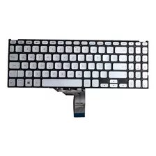 Teclado Ser 13n1-6ta0912 Compativel Notebook Asus X512f X512fj V182562de1 Br Cor Prateado