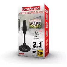 Antena Interna 4k Shd500 Omnidirecional 3m Uhf/digital/hdtv®