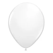 Balão Bexiga Liso 9 Polegadas - 50 Unidades Biodegradável Cor Branco