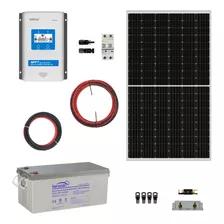 Kit Energia Solar Campo Motorhome 12v 1,6kwh X Día Mppt 30a