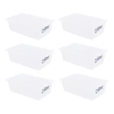 Pack 6 Cajas Organizadora 6 Litros 34x21x11cm Mybox | Wenco®