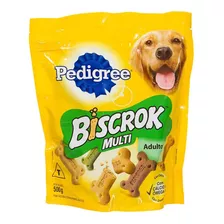 Biscoito Pedigree Biscrok Cães Adultos Multi 500g