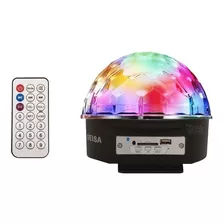 Bola Led Luz Audioritmica Efectos Media Esfera Parlante Usb 