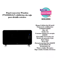 Panel Convector Wurden Pn1500glf Sin Caja Detalle Estetico