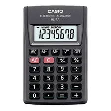 Calculadora Casio Hl-4a - Taggershop Color Negro