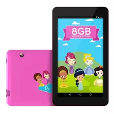 Tablet Infantil Princesinha Ht705 Android 7. 8gb Wi-fi +capa