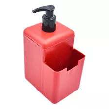 Dispensador De Jabón Líquido 500 Ml Despachador Baño Cocina Color Rojo