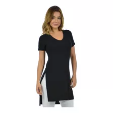 Blusa Feminina Longline Longa Viscose Premium 