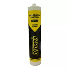 Sellador Silicona Acética Uso General Blanca - Barovo