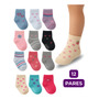 Kit 12 Pares Meias Antiderrapante Bebê Infantil Oferta C/ Nf