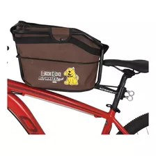 Cadeirinha Para Pets Presa Canote Bike Dog Full Marron Al167