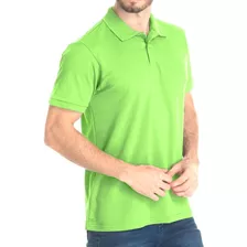 Camisa Polo Piquet Masculina Básica Uniforme Casual 