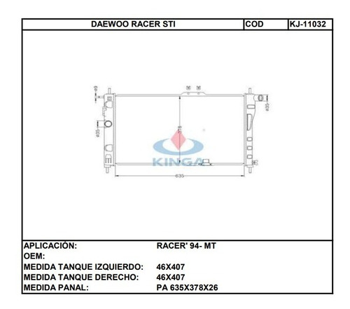 Tanque Plstico Izquierdo Daewoo Cielo / Racer / Espero Foto 2