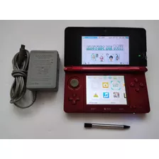 Consola Nintendo 3ds Roja Excelente + Cargador + Juegos