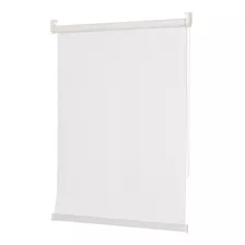 Cortina Blackout Larga Blanca Sistema Roller 120 Cm X 240 Cm