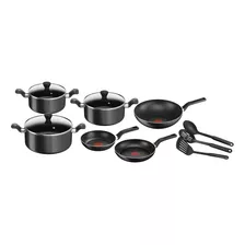 Batería 12 Piezas Super Cook Tefal B459sc84 Color Negro