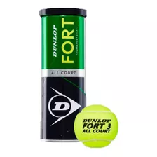 Pelota De Tenis Dunlop Fort Profesional All Court Lata X3