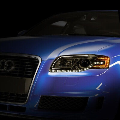 For 05-08 Audi A4/s4 Sedan Wagon Led Drl Smoked Project Spd1 Foto 9