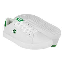 Tenis Hombres Dc Shoes Txmx Adys100500wg4 Simipiel Bco