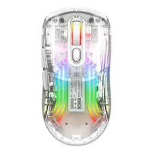 Luminoso Ratón Inalámbrico Bluetooth Transparente De Tres Mo