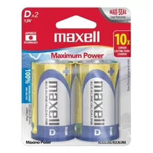 Pila Alkalina Maxell Tipo D Lr20 Pack X 2 Unidades 6/12 Mb