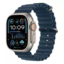 Apple Watch Ultra 2 Gps + Cellular Caixa De Titânio 49 Mm Pulseira Oceano Azul