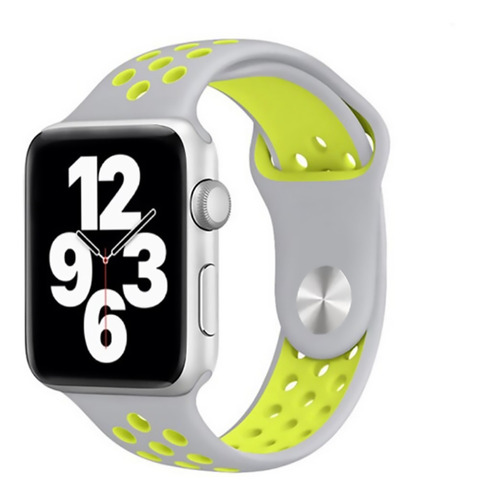 Pulseira Silicone Furo Sport Para Apple Watch Series Iwo Fit