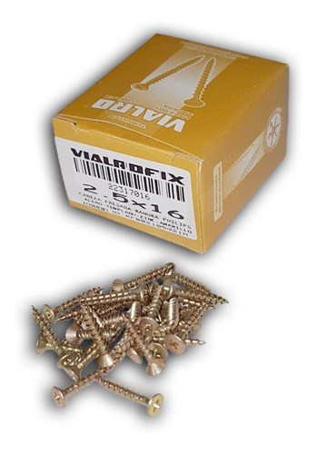 200 Tornillos Fix Autoperforante Madera 2,5 X 16mm ( 17-16 )