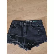 Short Jean Negro Americanino Talle S