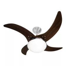 Ventilador De Teto Mareiro Aço Escovado 4 Pás Tron 220v