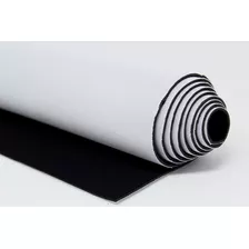 Tecido Malha Neoprene 2mm Branco Preto Poliéster Sublimação 