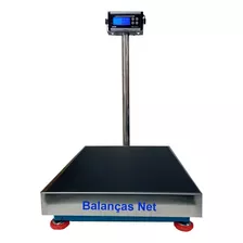 Balança Eletronica Inox 150kg X 20/50g Inmetro Bateria