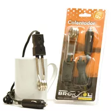 Calentador Agua Electrico 12v Termo Inmersion Auto Mate Cafe