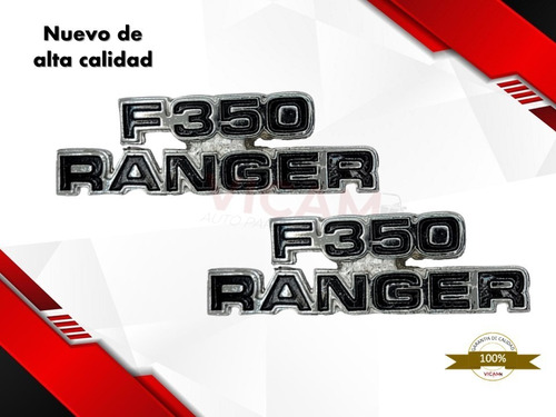 Par De Emblemas Laterales Ford Ranger F-350 1973-1979 Foto 4