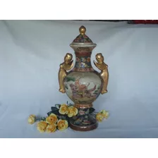 Ânfora De Porcelana Satsuma Chinesa