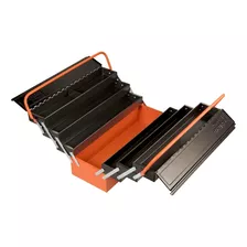 Caja De Herramientas Bahco Metalica Fuelle 7 Compartimentos Color Naranja/negro