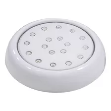 2 Luminária Piscina Led Smd Ø80mm 18w Luz Rgb + Fonte St1065