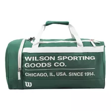 Bolso Wilson Urbano Deportivo Viaje Gym Bolsillo Reforzado Color Verde Claro