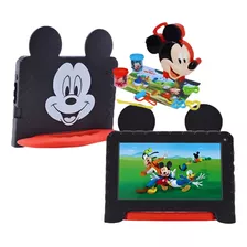 Tablet Multilaser Mickey Mouse 32gb Wifi +maleta 3d Massinha