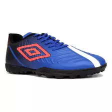 Chuteira Society Umbro Fifty Iv Preto Azul - Resistente