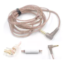 Kz Cable Café Con Mic Pin C Liso (zsn, Zsn Pro, Zs10, As16)