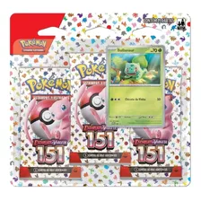 Cartas Pokémon Blister Triplo Escarlate V Bulbasaur - Copag