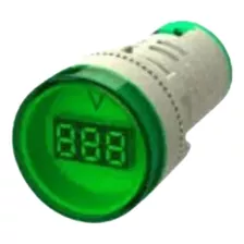 Voltímetro Digital Dc 6-100vcc 22mm Verde