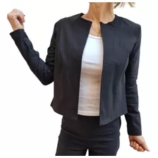 Chaqueta Saco Corto Tipo Blazer Bengalina Elastizada Dama