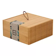 Caja Organizador Bambu Alhajero Baño Maquillaje Decoración