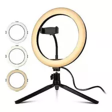 Ring Light Led 8'' 3 Modos Luz Gravações Selfie Qualidade