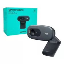 Webcam Logitech C270, Resolução Hd 720p/30fps, Microfone